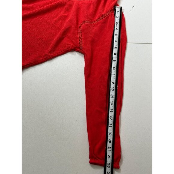 Gap Top Womens Small Shirt Blouse Long Sleeve Red Peasant Boho Casual Fall Work - Picture 14 of 16